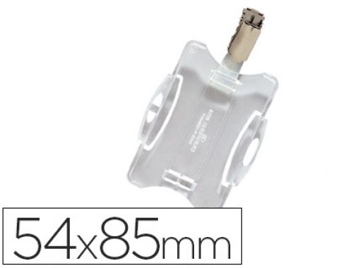 Identificador durable com clip giratorio uso vertical/horizontal 54x85 mm , Durable , 78322 , 4005546102108